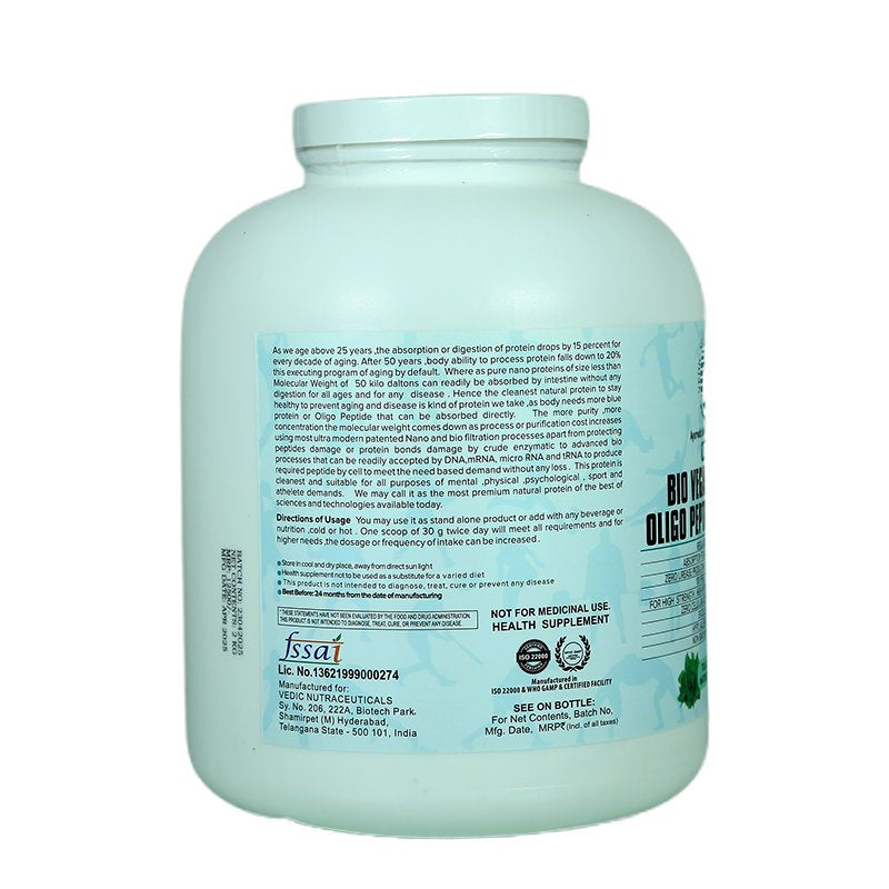 Bio Vegan Protein Oligo Peptide 1Kdalton (Natural Tulasi -Fennel flavour)