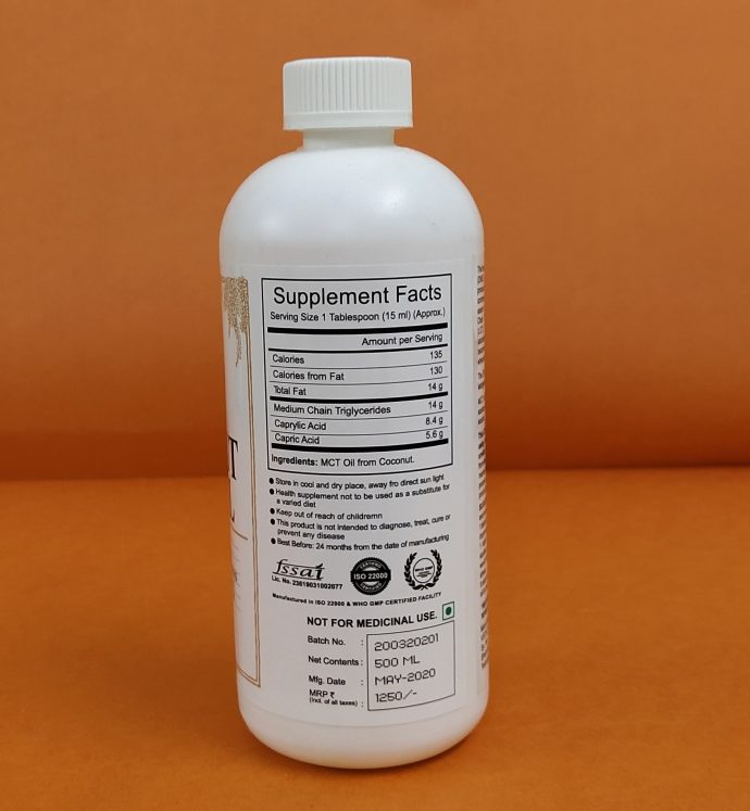 Coconut MCT Oil 500ml