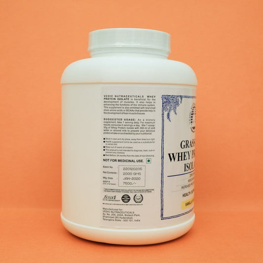 Grass Fed Whey Protein Isolate - Vanilla