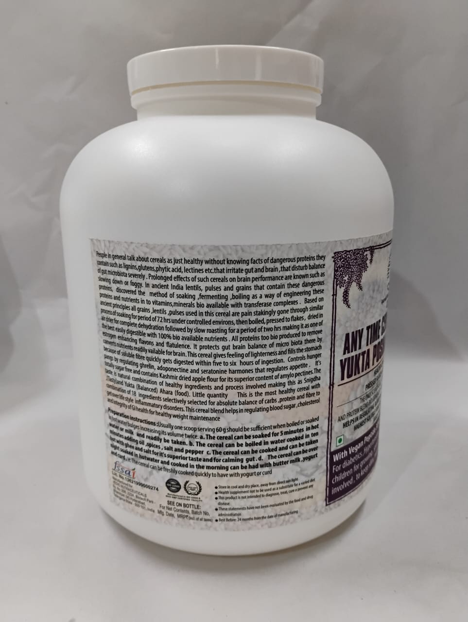 Yukta Poshaka Upaahara with vegan peptide 30% ( 500 daltons )