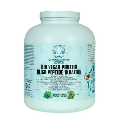 Bio Vegan Protein Oligo Peptide 1Kdalton (Natural Tulasi -Fennel flavour)