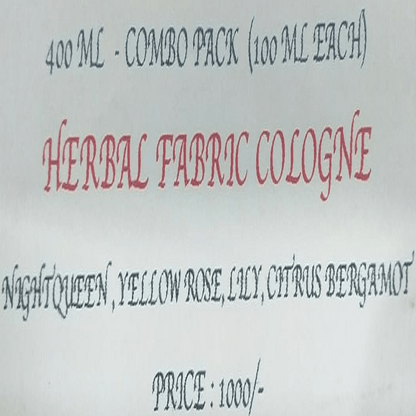 Herbal Fabric Cologne - Combo Pack
