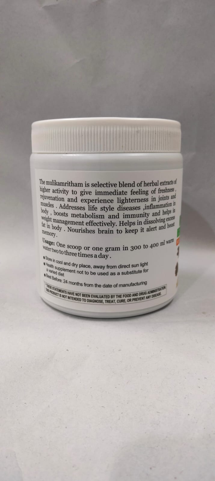 Mulikamritham - Herbal Metabolic Drink 200 Grams