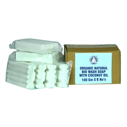 Organic Natural Bio Wash Soap Bars - Set of 6